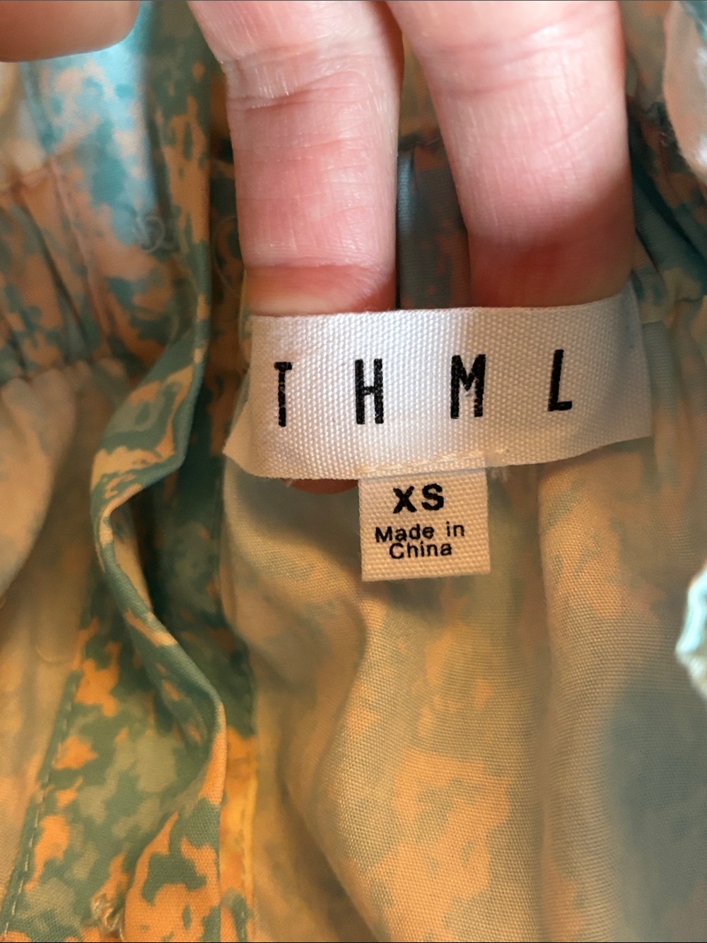 THML: Trust Me Aqua Embroidered Blouse Size XS - Picture 6 of 8
